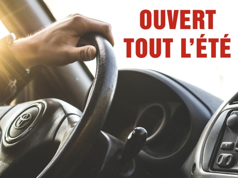 Ouvert tout l'été